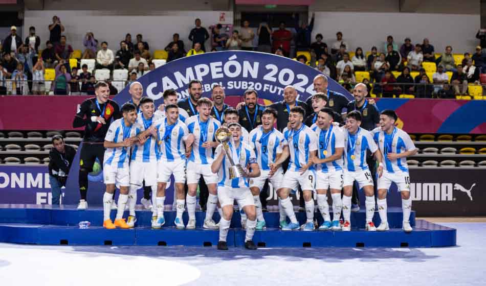 Campeones futsal sub 20 Credito Conmebol