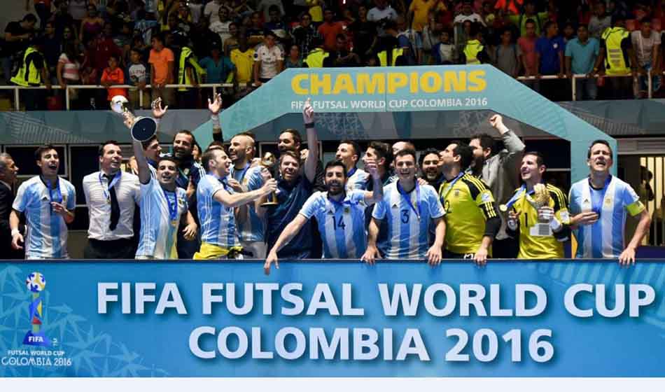 Campeones mundial futsal 2016 Credito AFA