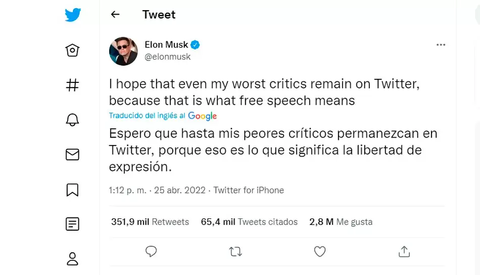 compra de Twitter por parte de Elon Musk