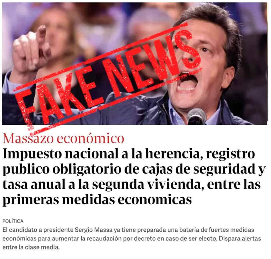 El falso anuncio de Massa tuvo un gran impacto porque el candidato a presidente fue Trending Topic (TT) durante los últimos días. Créditos: Nota al Pie