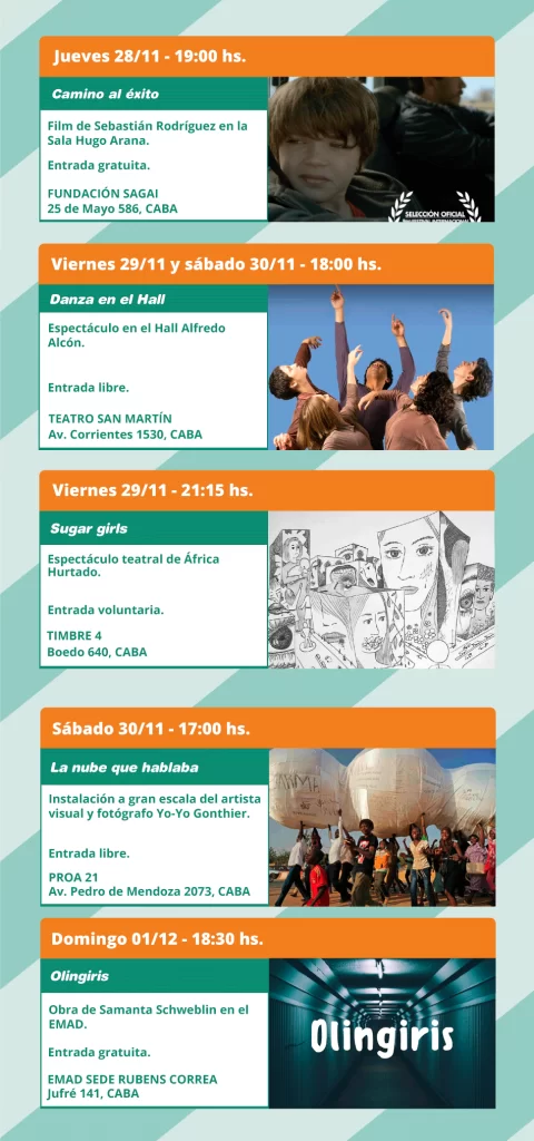 Agenda cultural semanal 28 11